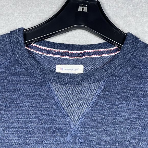Champion Crew Neck Women’s Size S Blue Pullover Long Sleeve Sweatshirt Jacket - Picture 2 of 11